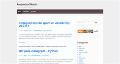 Desktop Screenshot of alejandromoran.com